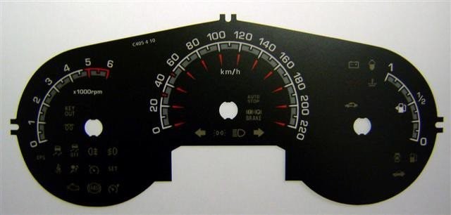 VENGA DIESEL KMH DIAL CONVERSION