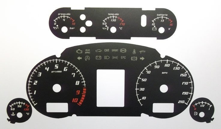 GALLARDO MPH DIAL CONVERSION