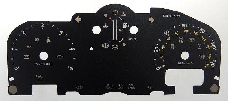 DEFENDER MPH DIAL CONVERSION