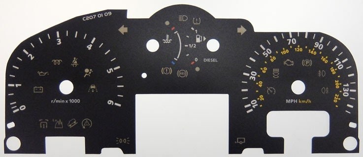 DISCOVERY / RR SPORT MPH DIAL CONVERSION