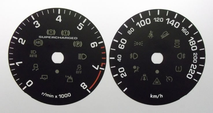 RR SPORT SUPERCHARGED KMH DIAL CONVERSION