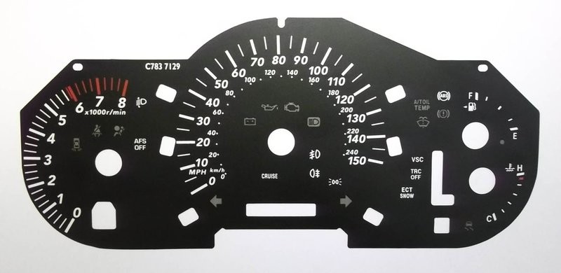RX / HARRIER MPH DIAL CONVERSION