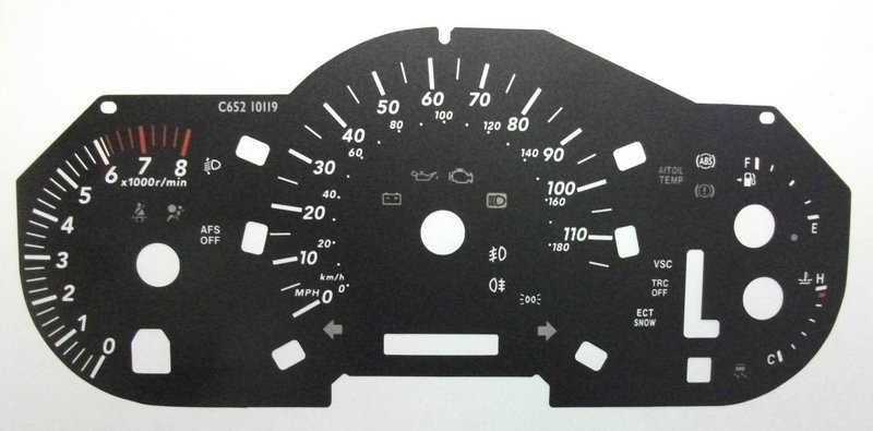 RX / HARRIER MPH DIAL CONVERSION