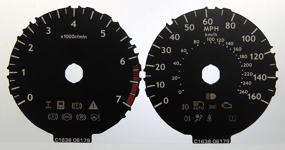 NX / IS MPH DIAL CONVERSION