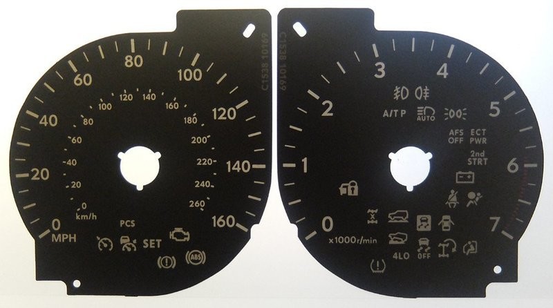 LX570 MPH DIAL CONVERSION