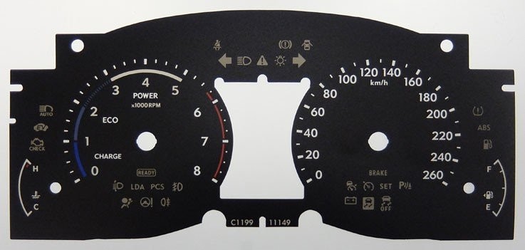 ES300h KMH DIAL CONVERSION