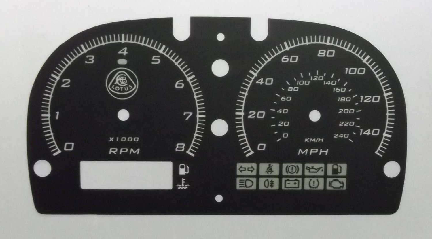 ELISE / EXIGE / VX220 MPH DIAL CONVERSION