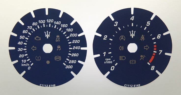 GHIBLI KMH DIAL CONVERSION