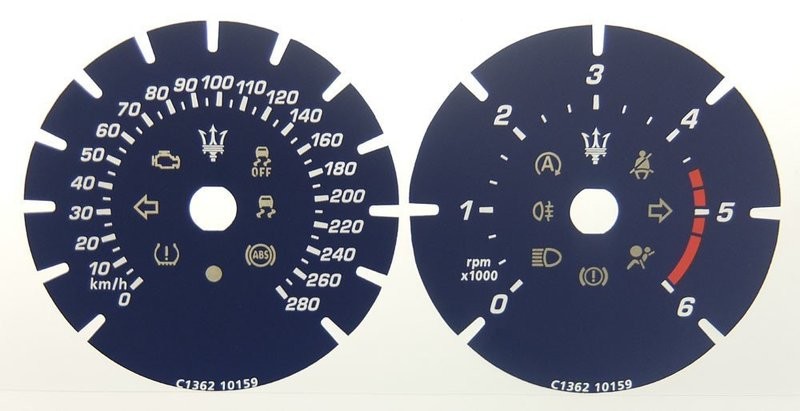 GHIBLI KMH DIAL CONVERSION