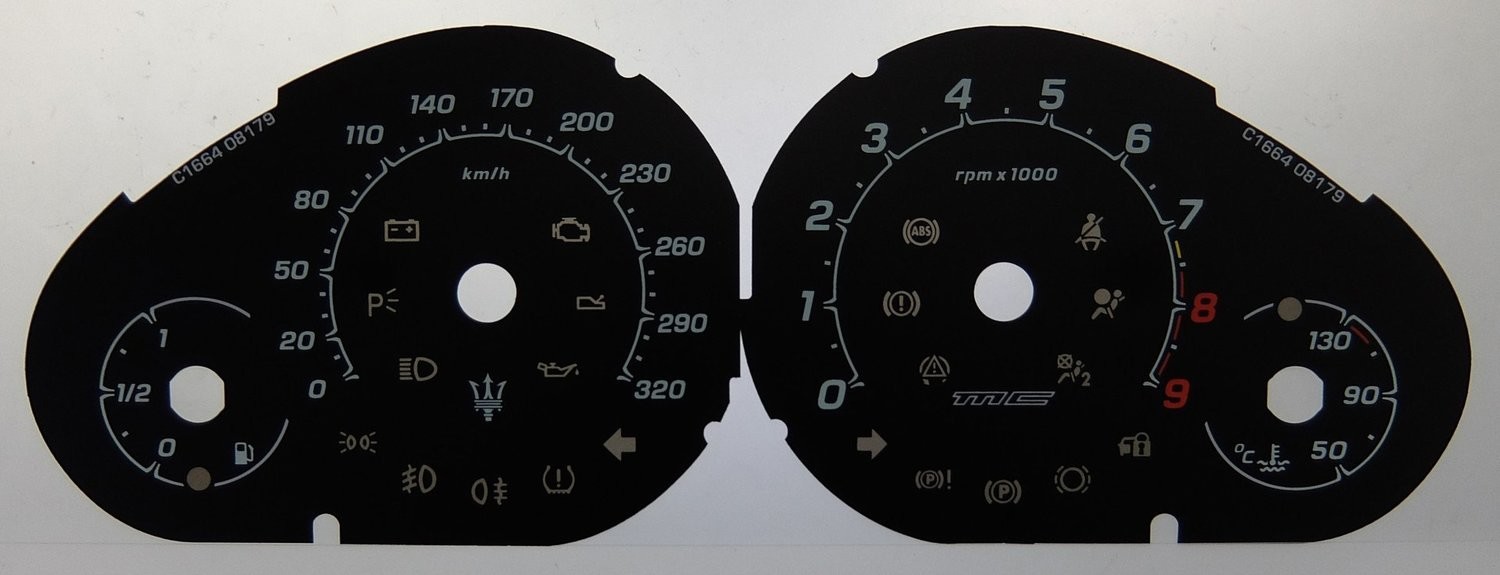 GRANDSPORT/ SPYDER KMH DIAL CONVERSION