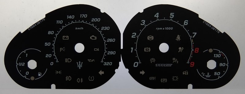 GRANDSPORT/ SPYDER KMH DIAL CONVERSION