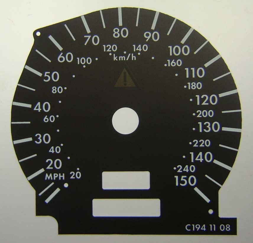 C / E-CLASS MPH DIAL CONVERSION
