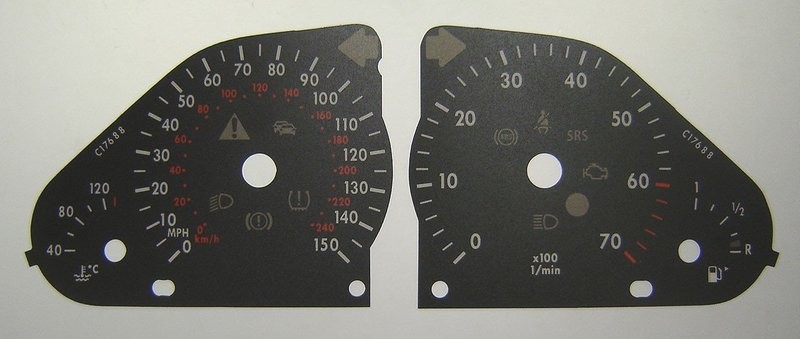C-CLASS MPH DIAL CONVERSION