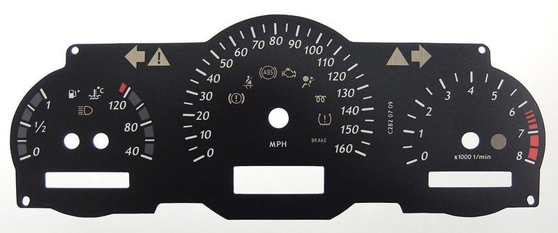 C-CLASS PETROL MPH DIAL CONVERSION