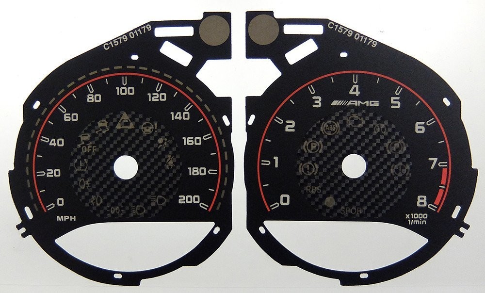 C63 AMG MPH DIAL CONVERSION