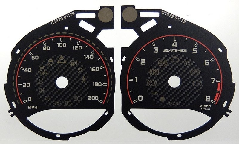 C63 AMG MPH DIAL CONVERSION