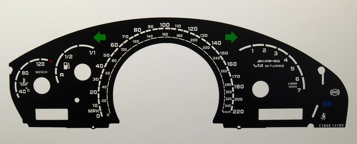 CL65 AMG MPH DIAL CONVERSION
