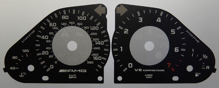 G55 AMG MPH DIAL CONVERSION