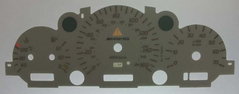 M-CLASS AMG MPH DIAL CONVERSION