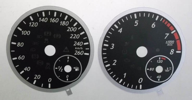 A / B / M-CLASS KMH DIAL CONVERSION