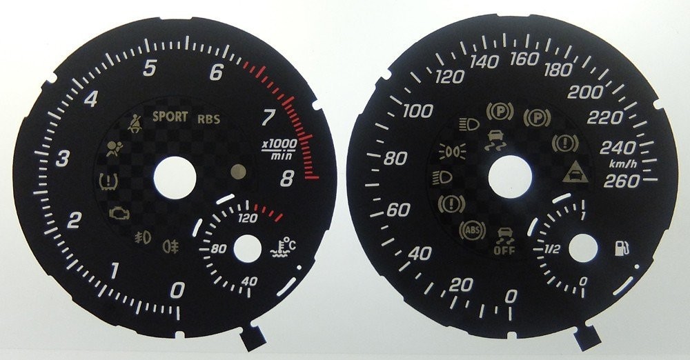 A / B / M-CLASS KMH DIAL CONVERSION