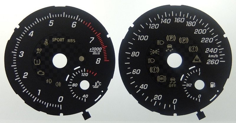 A / B / M-CLASS KMH DIAL CONVERSION