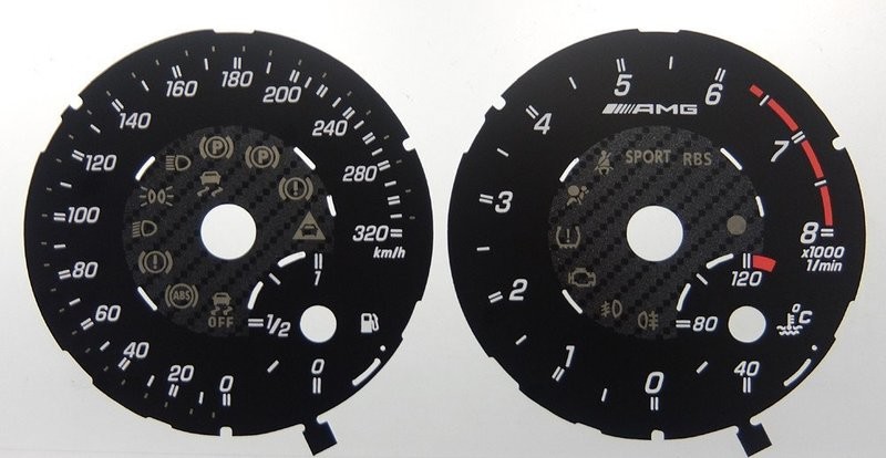 A / M-CLASS AMG KMH DIAL CONVERSION