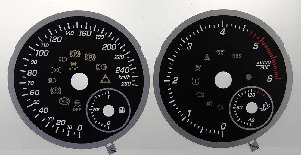 A / B / M-CLASS DIESEL KMH DIAL CONVERSION