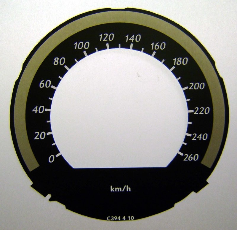 C / E CLASS KMH DIAL CONVERSION