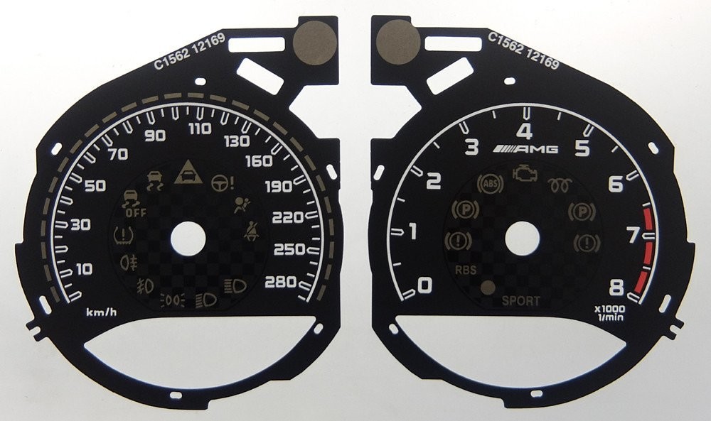 C / G CLASS AMG KMH DIAL CONVERSION