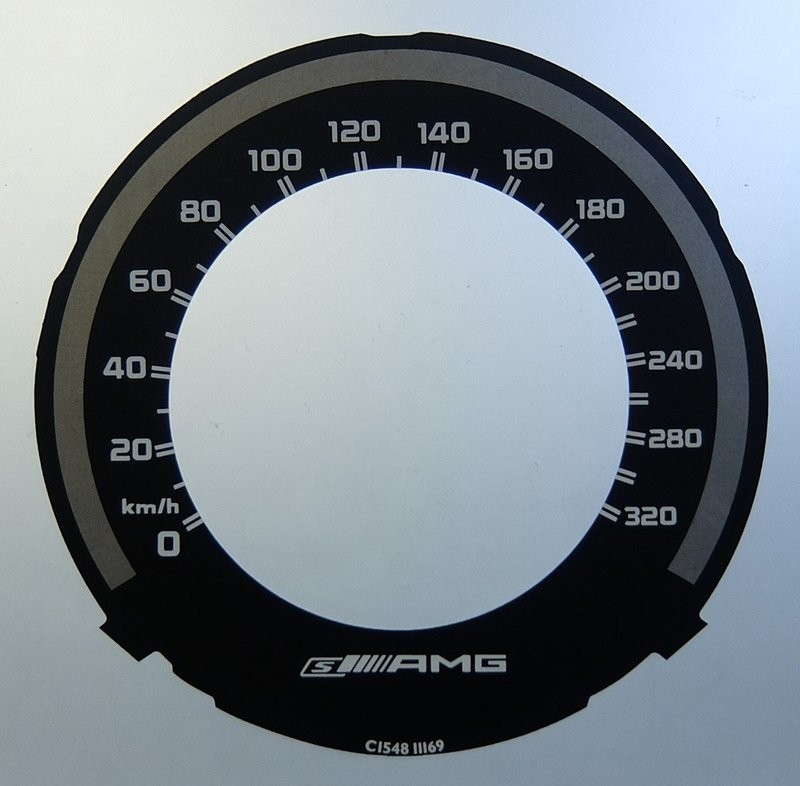C / E CLASS AMG 'S' KMH DIAL CONVERSION