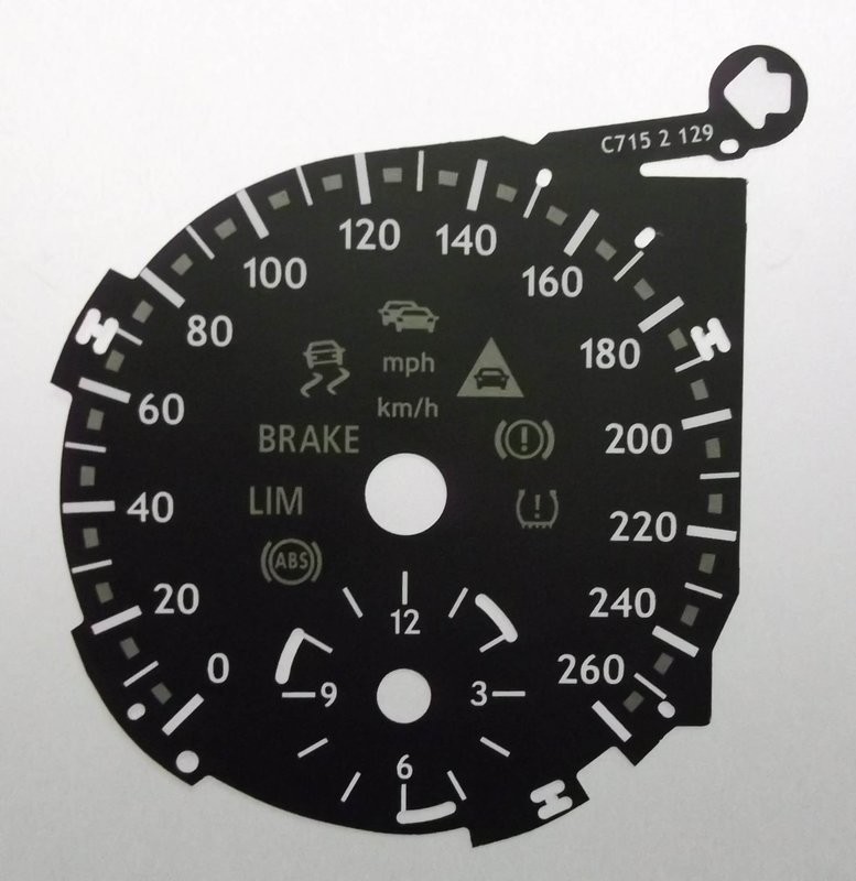 M / R / G-CLASS KMH DIAL CONVERSION