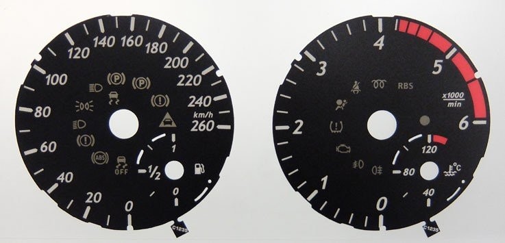 M-CLASS DIESEL KMH DIAL CONVERSION