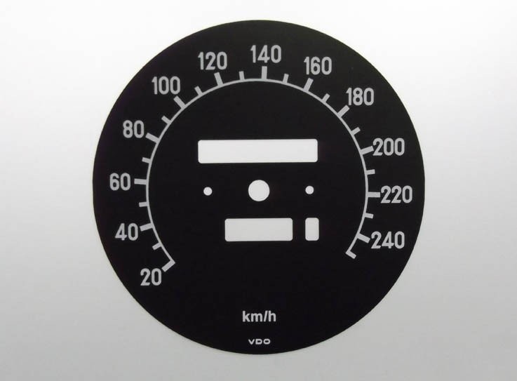 SL-CLASS KMH DIAL CONVERSION