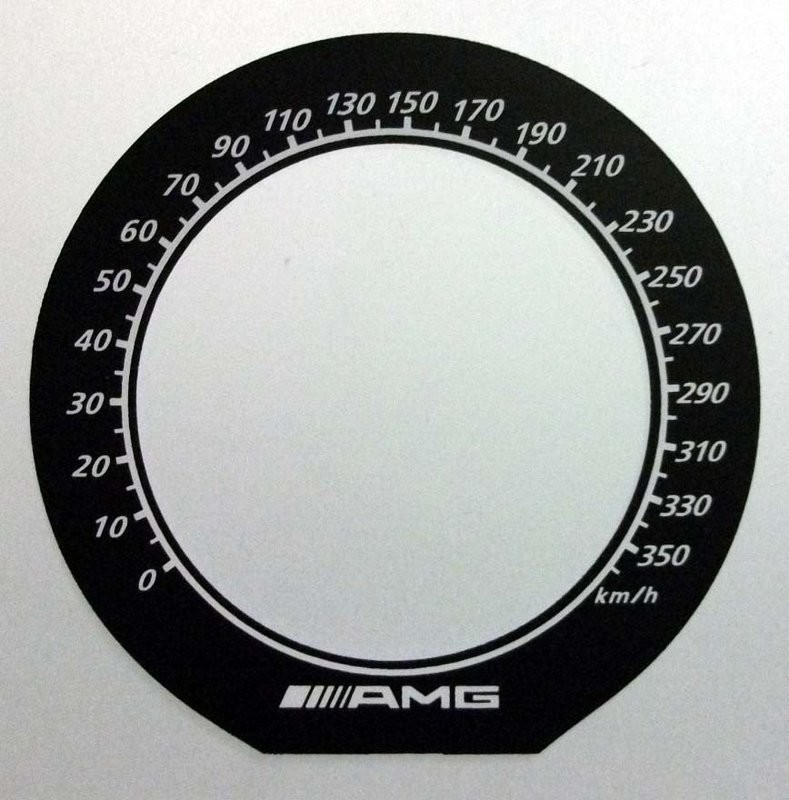 S CLASS AMG KMH DIAL CONVERSION