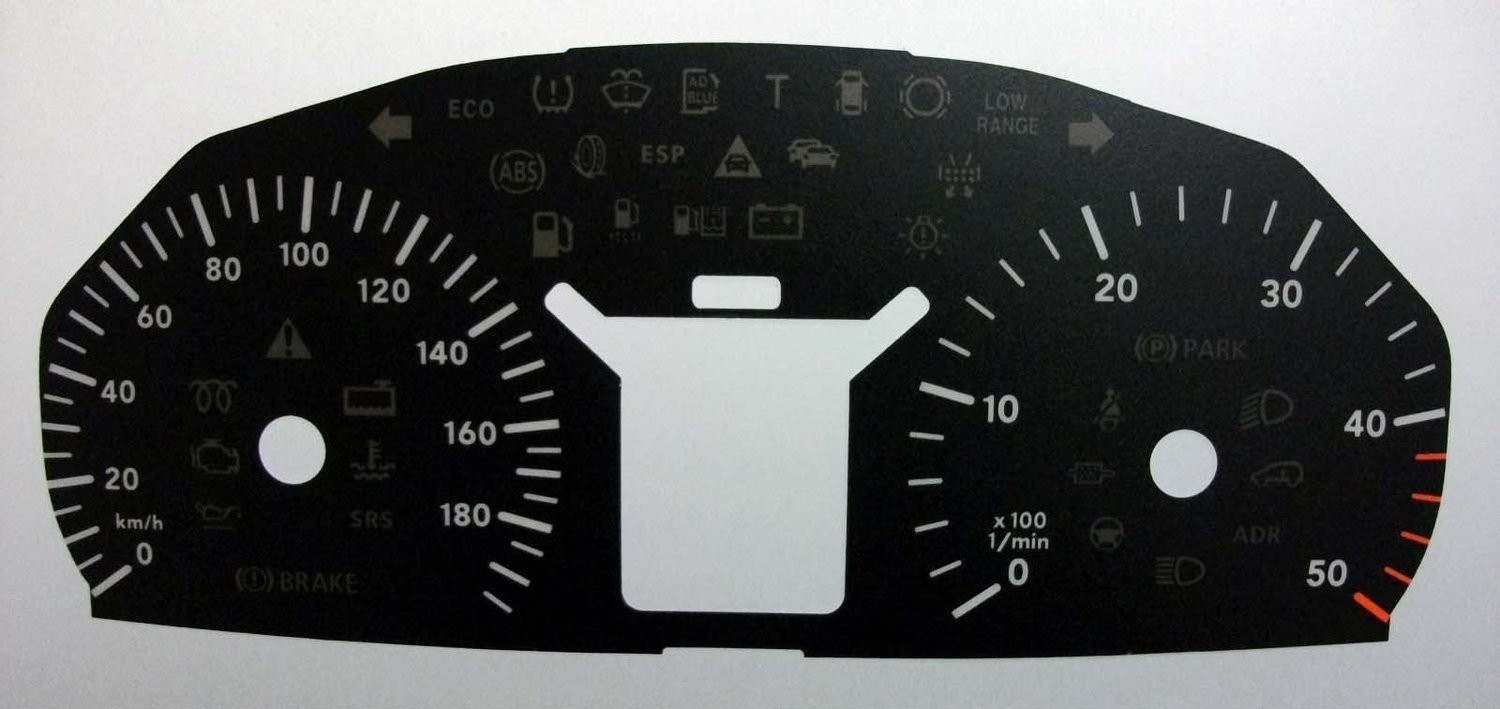 SPRINTER / VITO KMH DIAL CONVERSION