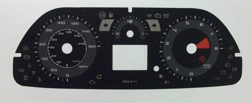 MG6 / TF MPH DIAL CONVERSION