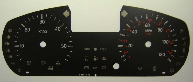 MASTER / INTERSTAR MPH DIAL CONVERSION