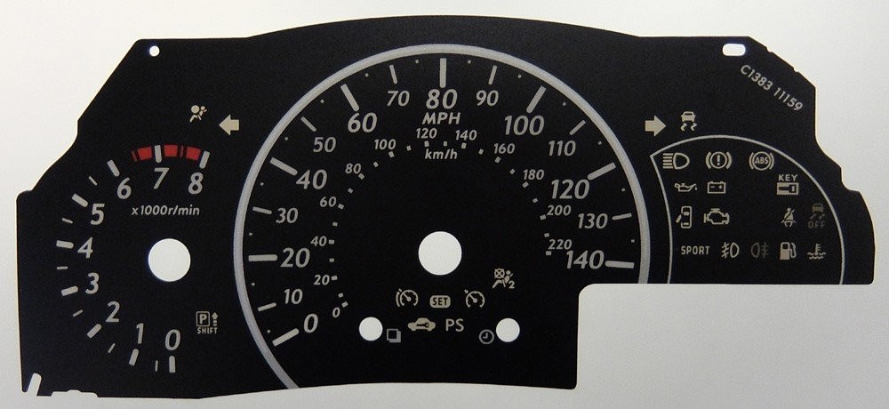 MICRA / MARCH MPH DIAL CONVERSION