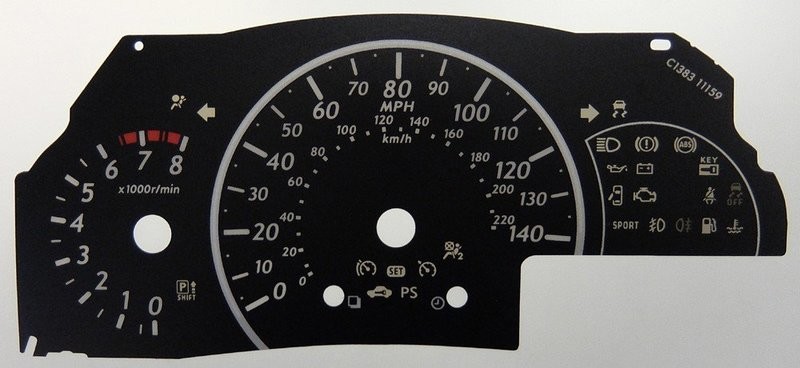 MICRA / MARCH MPH DIAL CONVERSION