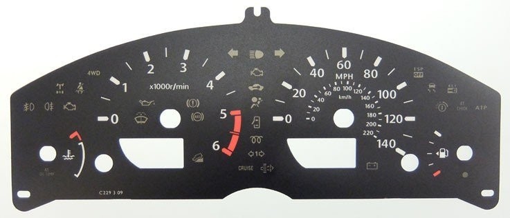 NAVARA / PATHFINDER MPH DIAL CONVERSION