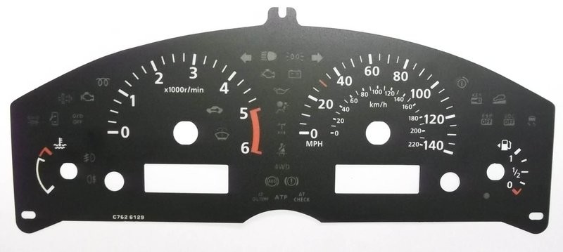 NAVARA / PATHFINDER MPH DIAL CONVERSION