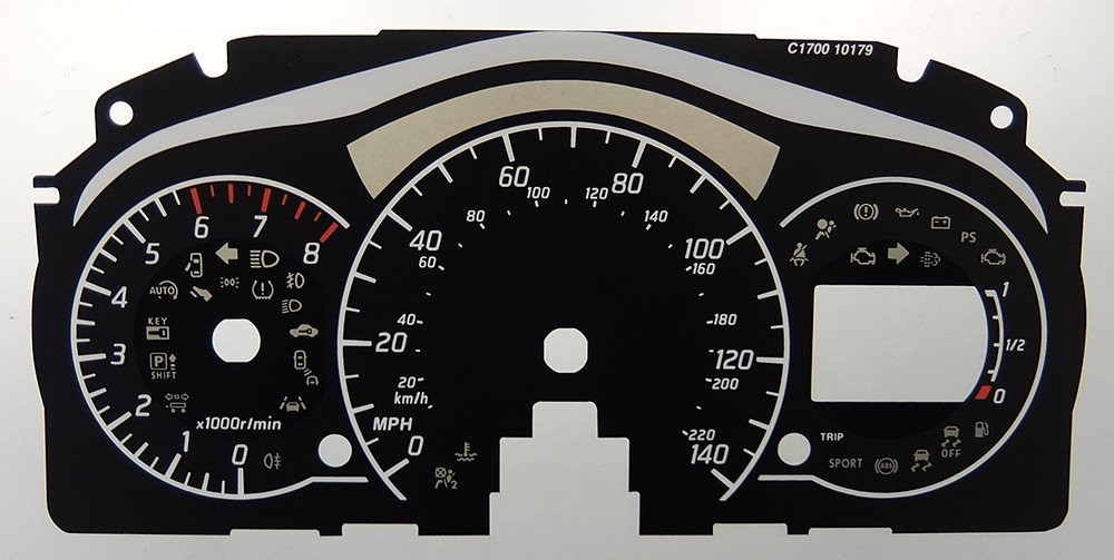 NOTE PETROL MPH DIAL CONVERSION