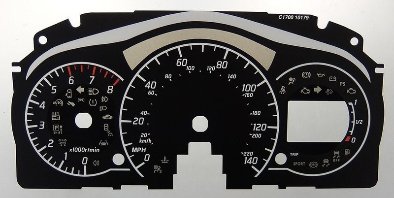 NOTE PETROL MPH DIAL CONVERSION