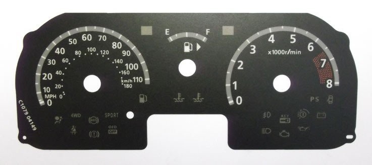 NOTE PETROL MPH DIAL CONVERSION