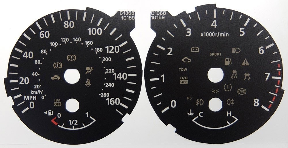 NAVARA / PATHFINDER MPH DIAL CONVERSION