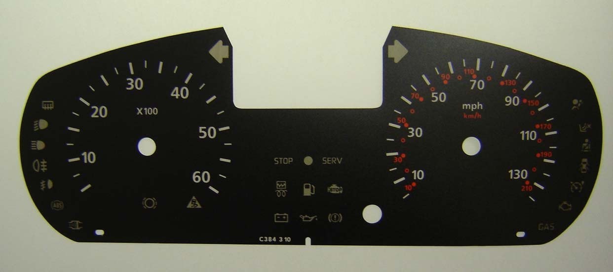 TRAFIC / PRIMASTAR / VIVARO MPH DIAL CONVERSION