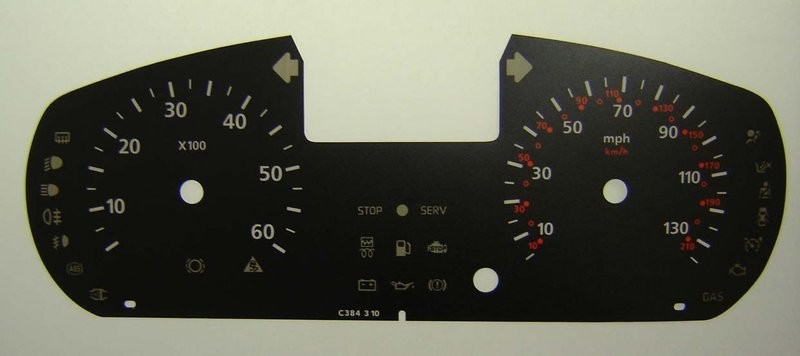 TRAFIC / PRIMASTAR / VIVARO MPH DIAL CONVERSION