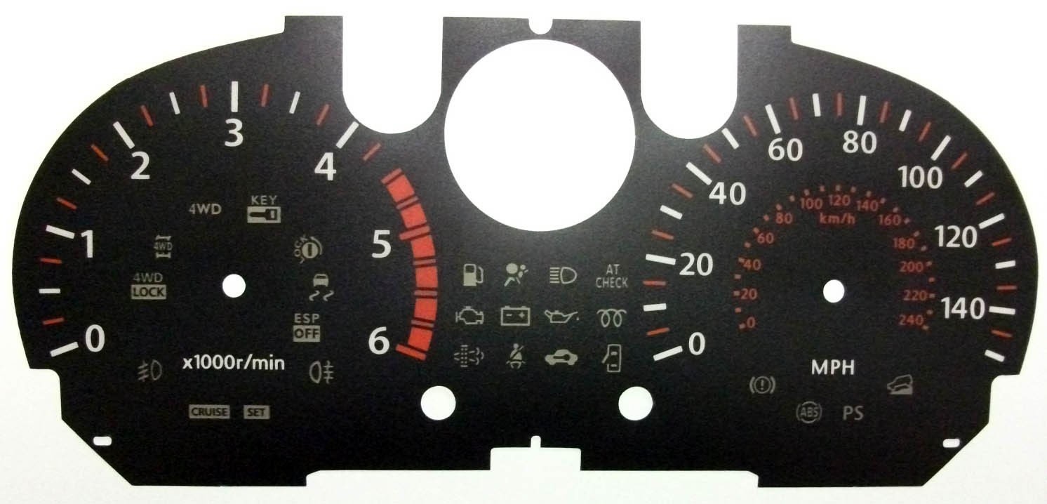 QASHQAI / X-TRAIL MPH DIAL CONVERSION