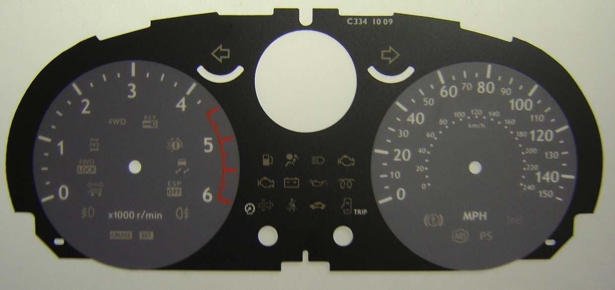 QASHQAI / X-TRAIL MPH DIAL CONVERSION